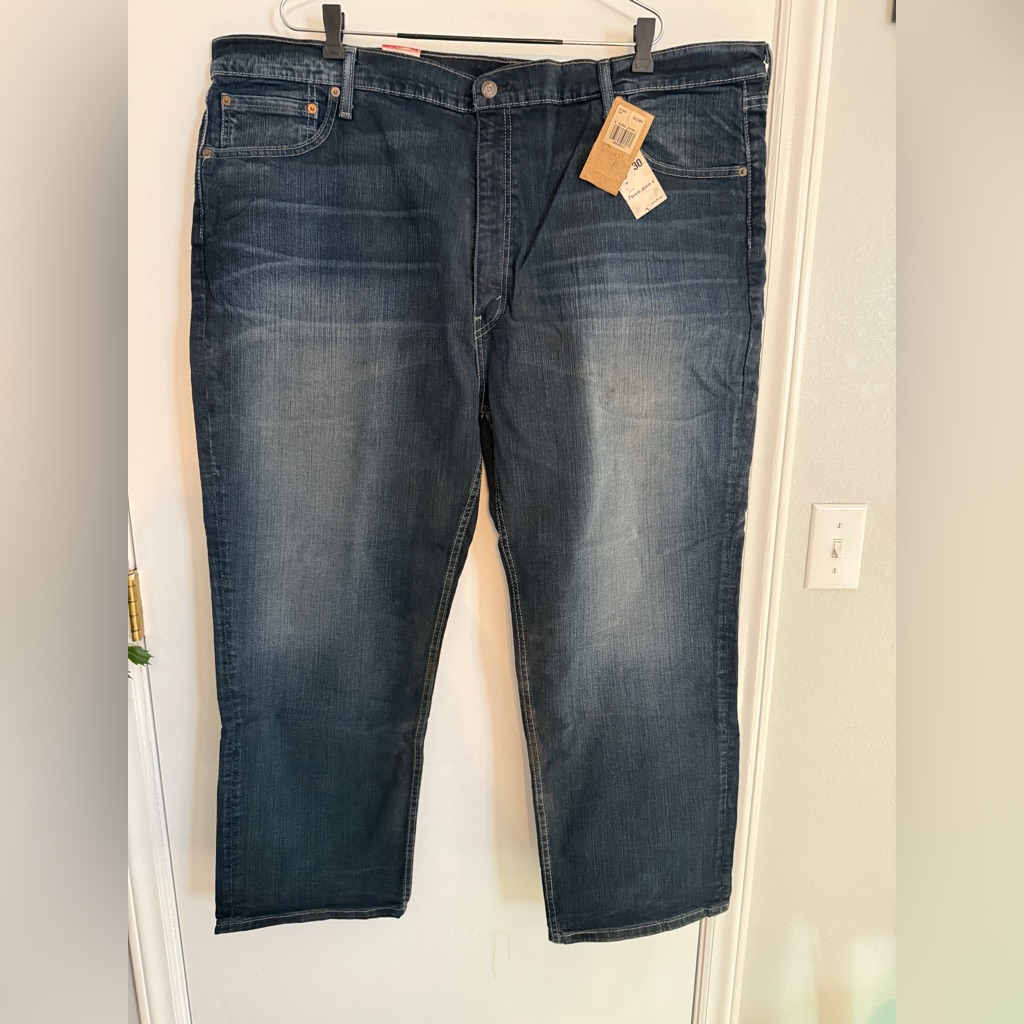 Levis Mens Relaxed Fit Jeans In Dark Indigo